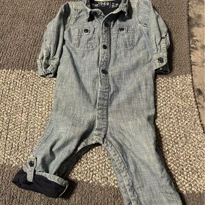 GAP Blue Denim Overalls Comfortable One Piece